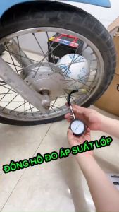 Đồng hồ đo áp suất lốp bánh xe/ Đồng hồ đo hơi bánh xe/ Đồng hồ kiểm tra áp suất lốp Ô tô Xe máy có van xả áp VT – 2503