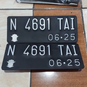 Plat Nomor Motor Baut Tanam Harga Sepasang Depan Belakang