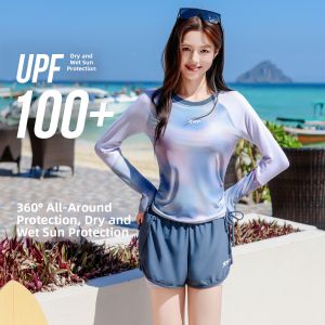 XTEP | Long Sleeve Concealing Two-Piece Swimsuit