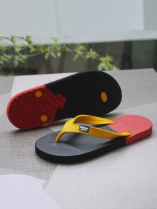 Dép Lê RUBBERSOUL Đế Mềm Chống Trượt Giảm Xóc Mùa Hè Mới Phong Cách Bãi Biển Đế Bằng Đế Cao Su Thoáng Khí Cho Nam