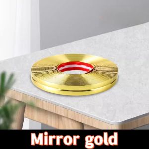 5M Self-adhesive mirror sticker Waterproof Strips Wall Corner Molding Trim Tapes Child safety table corner anti-collision Strip