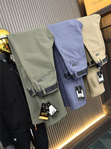 Outdoor Casual Pants Mens Soft Style Hiking Windproof Waterproof Long Trousers Spring Autumn Youth Straight Leg Jeans