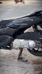 HOTSPEED CVT Cover For Yamaha Aerox V2 NMAX V2 CNC Aluminum Alloy with Silver Bolts Motorcycle Accessories