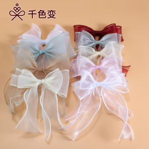 Ruy Băng Lụa Thủ Công Phụ Kiện Nơ Bướm Ruy Băng Lụa Đuôi Cá Trang Trí Quà Tặng Bao Bì Phụ Kiện Tóc Ruy Băng Lụa