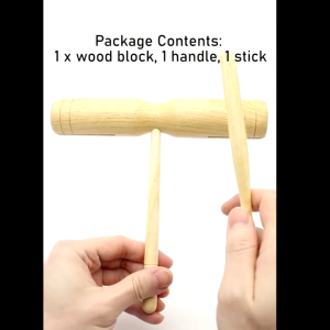 Early childhood education parental auxiliary tools wooden double barrel percussion instrument