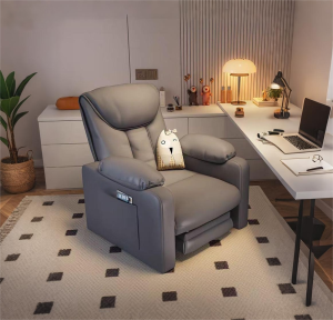 CONOCO Mall Rotatable Gaming Sofa Chair Recliner Chair Beige/Orange Single Seater Lazy Sofa Couch