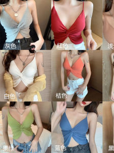 เสื้อกล้ามสายเดี่ยวทรงเข้ารูปสำหรับใส่กลางแจ้งในช่วงฤดูร้อน เสื้อชั้นในเสริมหน้าอก ผู้ติดตามผู้นำ เสื้อชั้นในทรงเข้ารูปสำหรับผู้หญิงวัย 18-24 ปี