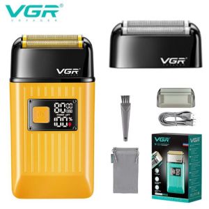 VGR | VGR Electric Shaver Beard Trimmer Waterproof Razor Professional Shaving Machine Bald Head Trimmer Razors for Men V-357