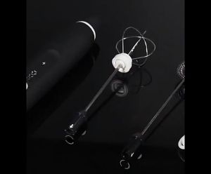 Electric Milk Frother Multipurpose Automatic Beaters 3-Speed USB Rechargeable Handheld Foam Maker Coffee Frother Foamer Whisk Mixer Stirrer Egg Beater Mixer With 2 Whisks Kitchen Baking Tools Kitchen Utensils