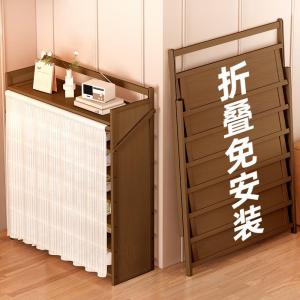 High Quality Foldable Simple Shoe Rack Indoor Space Saving Storage Bamboo Material No Installation Required for Home Entrance