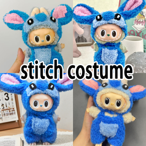 15-17 cm Labubu Doll Stitch Cute Set Accessories Hanging Accessories LabubuV1 V2 V3 Birthday Childrens Toy Gift