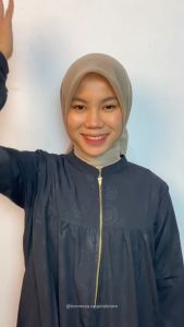 Hermosa - Abaya Emboss Merak Hitam Wolfis Premium | Abaya Kekinian | Abaya Mewah | Abaya Syari