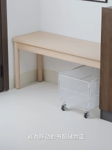 Foldable Rolling Laundry Hamper | Collapsible Carbon Steel Laundry Cart | Mobile Clothes Basket