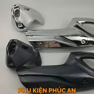 Ốp che ống pô xe Sh nam năm 2017 2018 2019 pát bô cách nhiệt ống xả Sh Việt 125 + chụp đuôi đít pô xi inox carbon