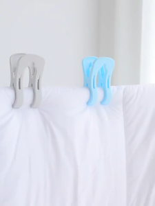 Kẹp đôi phơi quần áo chăn ga chống gió lớn kẹp nhựa kẹp quần áo kẹp ga trải giường gấu bông sấy khô