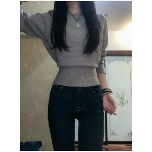 HUOLISI | Korean Style Short Fitted Base Knitwear