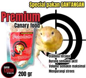 Pakan kenari PREMIUM exCor SINGING FORMULA GACOR - 200gram