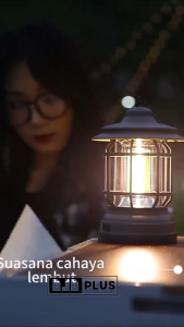 Lampu Lentera Cas USB Tipe-C MITSUYAMA Petromak Lampu Camping Cahaya Dimmer MS-1042 | TOKO SINAR AUDIO