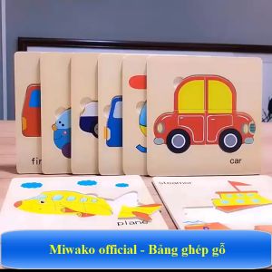 Bảng ghép hình gỗ cho bé
