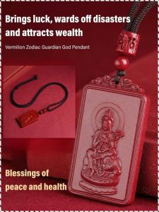 Pendant Necklace Pursuing Happiness Pendant Jewelry Buddha of the Buddha Luck and Protection Portable