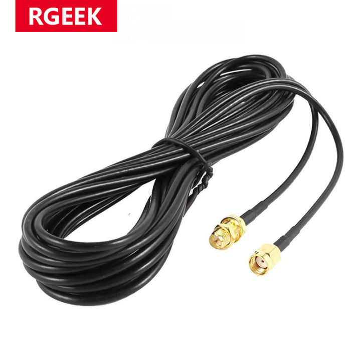RP-SMA SMA Connector ชายหญิงทองแดง Feeder สําหรับ Coax Coaxial WiFi ...