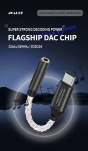 JM20/JM20 Max CS43131 HiFi DAC Portable Type C to 3.5mm Headphone Amplifier USB C To 3.5mm DAC Adapter for Android Windows MacOS