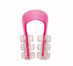 Soft Magic Silicone Nose Shaper Lifting Clip Nose Bridge Shaping Corrector Nose Up Slimming Massager Pink Nose Up