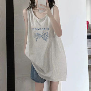 Áo Vest Không Tay Cotton Mỹ Cho Nữ Dáng Rộng Mùa Hè 2023 Thiết Kế Mới Áo Khoác Ngoài Thường Ngày Không Tay Cổ Chữ V