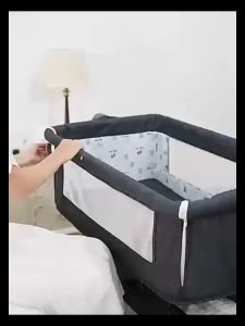 Ready Stock] Baby Cradle Crib Bed Height Adjustable Bed Safe Co-Sleeping with Detachable Side Panel for 0-2 Years Baby Cradles Brinquedos Para Crianças 2 Anos - Lazada
