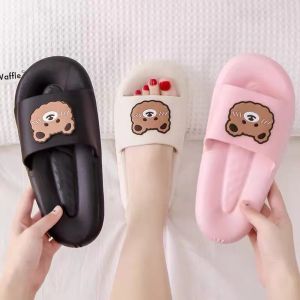 W-404 รองเท้าแตะ (บวกเพิ่ม 1-2 ไซส์) รองเท้าแฟชั่น รองเท้าผู้หญิง พื้นรองเท้าใส่สบาย น้องหมี สุดน่ารัก