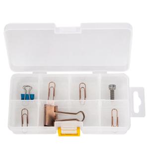 deli | Plastic Multi-Grid Cover Storage Box
