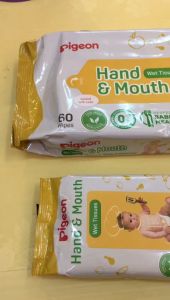 Pigeon Baby Hand and Mouth Wipes Tissue - 60 Pcs