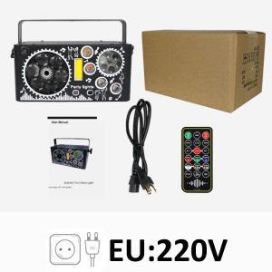 LED Laser Projection Stage Lighting RGBW DJ Disco Party Lights Remote Control for Christmas Club Wedding Home Bar Decoration