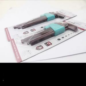 ขายร้อน [ จัดจากจีน ]2025 ผลิตภัณฑ์ใหม่จากผู้ผลิต Weihao S2 ชุดประแจหกเหลี่ยม ประแจหัวบอลยาวพิเศษ ทองเหลืองโบราณ 9 ชุดชิ้น 7 ครบชุด JK