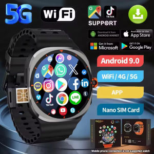 U8 Ultra IOS Android 9.0 Smart Watch Men 4G 5G SIM Card WiFi NFC GPS Compass 32GB Smartwatch Rotating Camera Sport Watch 7 Ultra