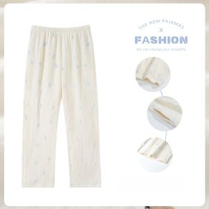 MiiOW | Quần short ngủ cotton nguyên chất mùa hè cho nữ Quần áo mặc nhà thoáng khí nhẹ nhàng thân thiện với da Quần áo mặc nhà thường ngày