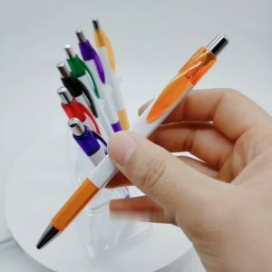 BF-A94 Pulpen Plastik 1MM Pen Promosi Segi Empat / Pena Cetekan Pulpen Alat Tulis Kantor Souvenir