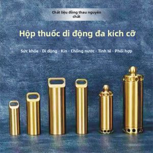 Hộp Đựng Viên Thuốc Bằng Đồng Chống Thấm Khí Kín Tiện Lợi