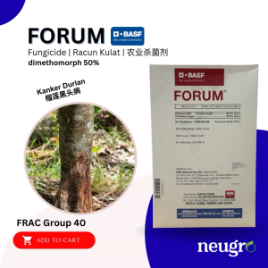 BASF FORUM 500g Dimethomorph 50% Fungicide (Same Abado 50WP) Durian Canker Phytopthora Disease Racun Kulat Kanker Batang Durian