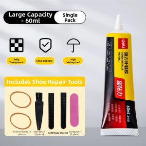 De Li | Shoe Repair Adhesive Waterproof Glue for Shoe Soles Leather Shoes Sports Shoes Travel Shoes