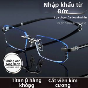 JIFANPAUL | Kính Cận Siêu Nhẹ Không Viền Chống Ánh Sáng Xanh Chống Tia Sáng