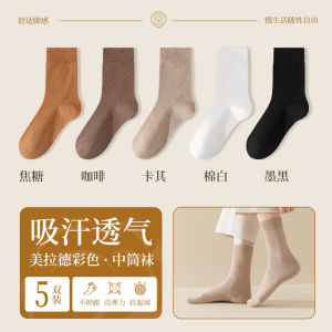 Thickened Fluffy Lined Disposable Socks Pure Cotton Daily Throw Womens Autumn Winter Mens Snowy Skiing Mid-Calf Travel Socks