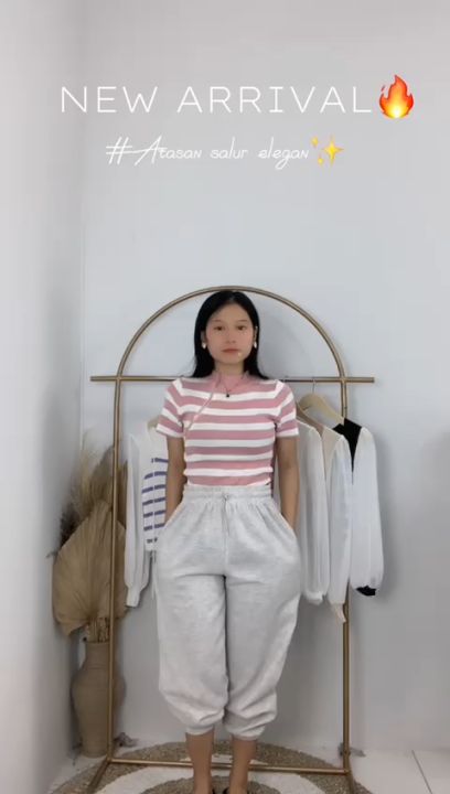 AJWShop [ZY XAC] Blouse Wanita Kekinian Korean Style Rajut Lengan Panjang Import Premium | Atasan Blouse Rajut Wanita Korea Import | Blouse Atasan Rajut Wanita Lengan Panjang Import Premium Rajut | Baju Rajut Lengan Panjang Korean Style | Atasan Wanita