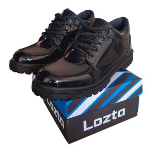 LOZTA Sepatu Pria Kulit Mengkilap Pantofel Formal Kerja Kantor Karet Empuk Classic 01 Series