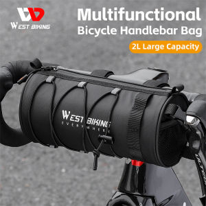 WEST BIKING Bike Handlebar Bag 2L: A Portable & Reflective Front Frame Pannier