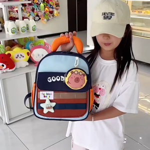 EchoBliss  กระเป๋าเป้สำหรับเด็กน่ารักลายการ์ตูน แบบใหม่ปี น้ำหนักเบา กันน้ำ เหมาะสำหรับเด็กอนุบาลและประถม มีตัวละครน่ารักและสีสันสดใส