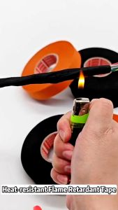 15 Meter Flame Retardant Tape Heat-resistant Coroplast Adhesive Cloth Tape For Car ProtectionSticky Thread Finishing Tape