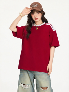 Gbiaior | Retro Cotton Stripe T-shirt