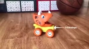 Mainan Anak Mobil Dino Pull And Go Di tekan Bisa Jalan YI 33 - Mobil Dinosaurus