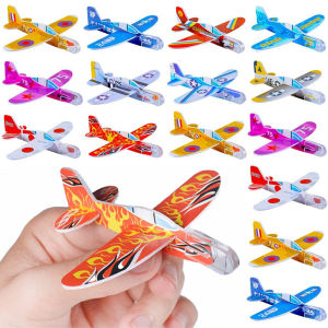 10pcs/bag DIY Gliders Planes Foam Assemble Airplane Toys Kids Birthday Gifts Party Favors Children School Prizes Goodie Fillers